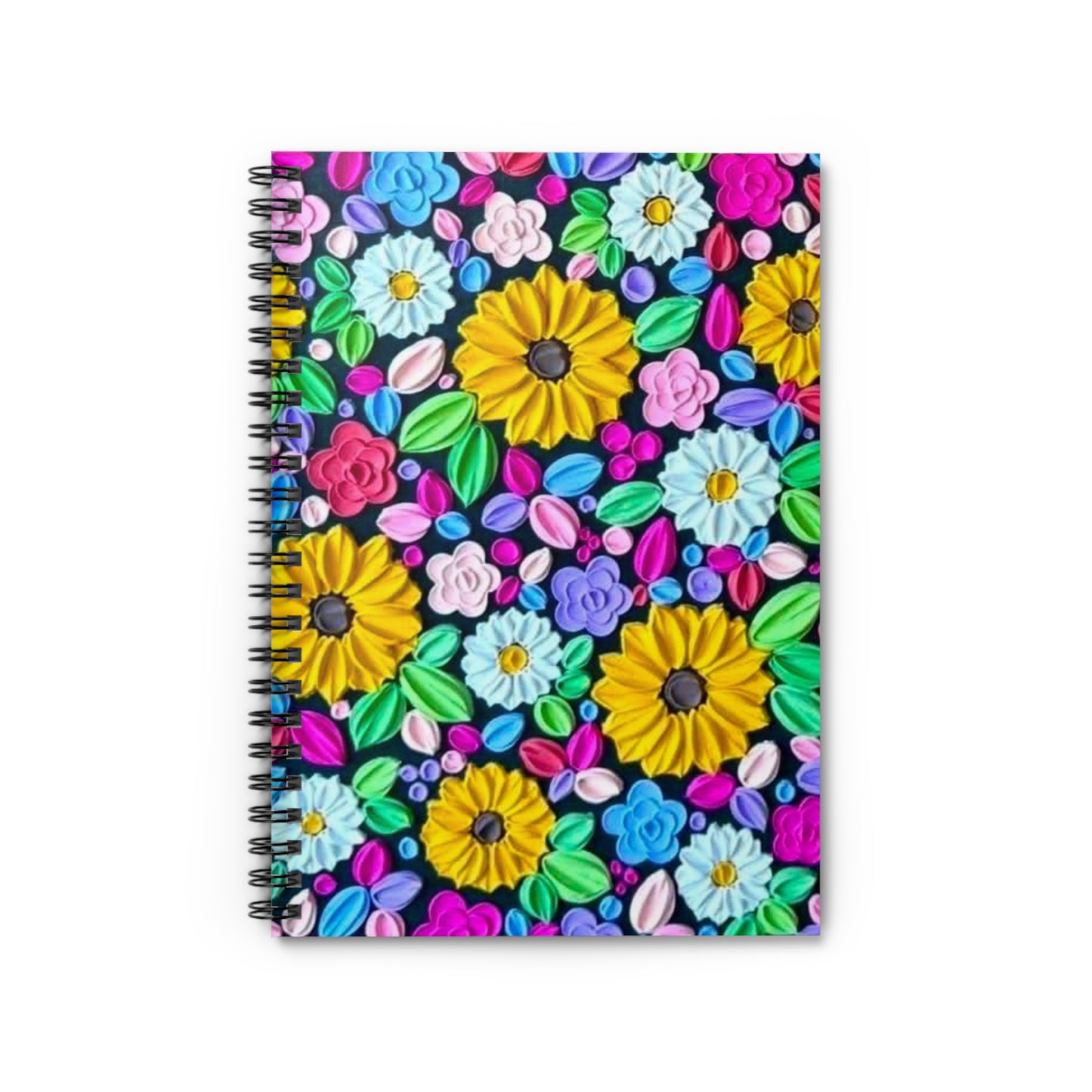 Midnight Blooms Spiral Notebook