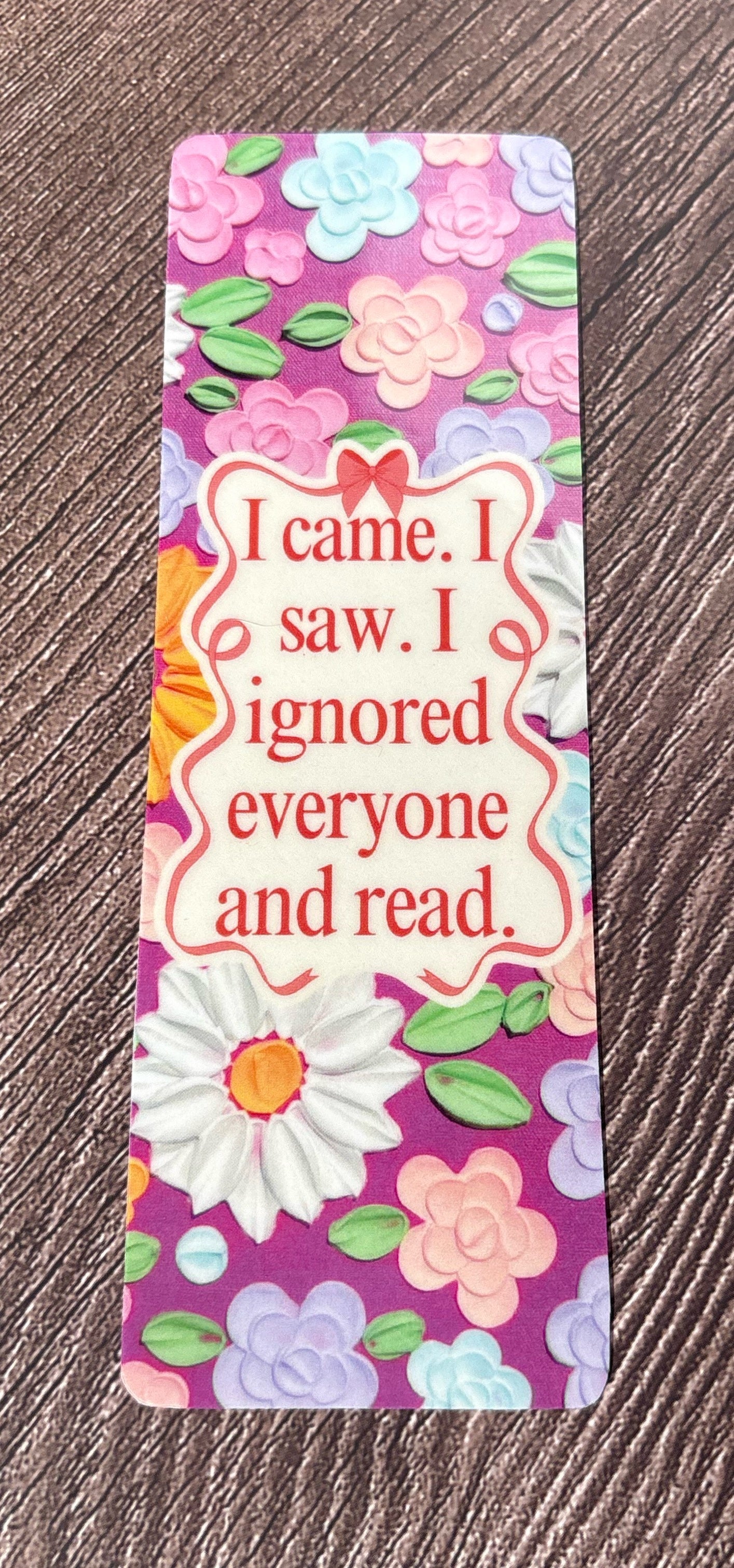 I ignored everyone and read bookmark